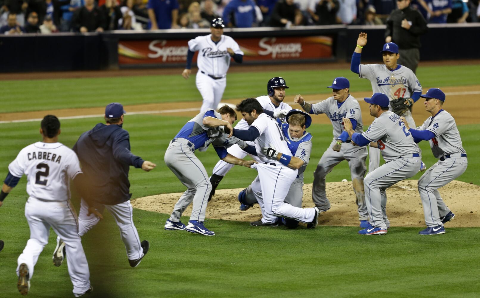 Field fight spills over after game