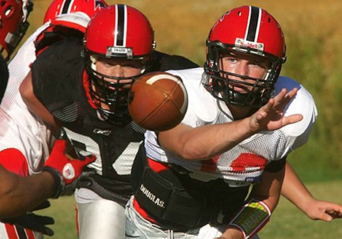 High school football: Practice at Flowery Branch