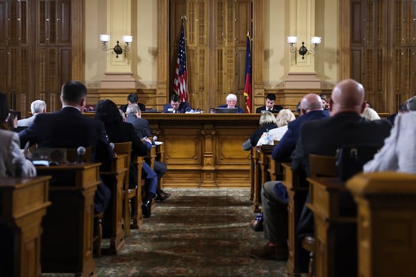 The House Rules Committee met at the Capitol in Atlanta earlier this month. (Arvin Temkar/AJC)