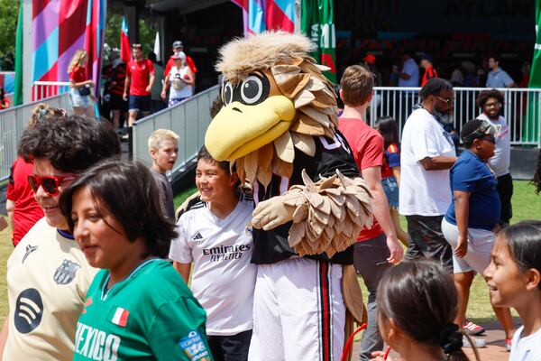 Appearances by current Atlanta Falcons players and legends and performances by the Falcons cheerleaders, Freddie Falcon and musicians including Soulja Boy will take place at the Dirty Birds Rally on Friday, Sept. 18. (Arvin Temkar/AJC)
