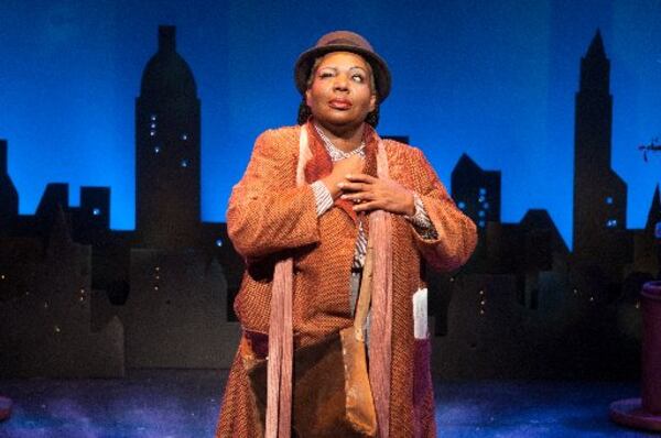 Bernardine Mitchell plays the role of Willy in the Theatrical Outfit's staging of "The Gifts of the Magi."