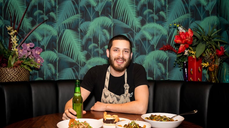 Chef Jarrett Stieber of Eat Me Speak Me and SOS Tiki Bar. Photo: Mia Yakel.