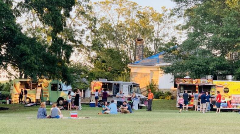 This is a photo from a prior Truckin' Tuesday at Legacy Park in Decatur.