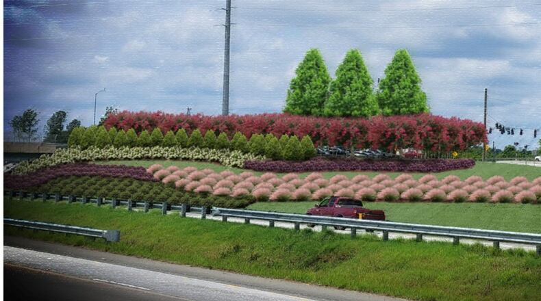 By the end of March 2024, a landscaping project should be completed at a cost of $1.5 million, with full funding by the South Forsyth County Community Improvement District (CID). (Courtesy of the South Forsyth CID)