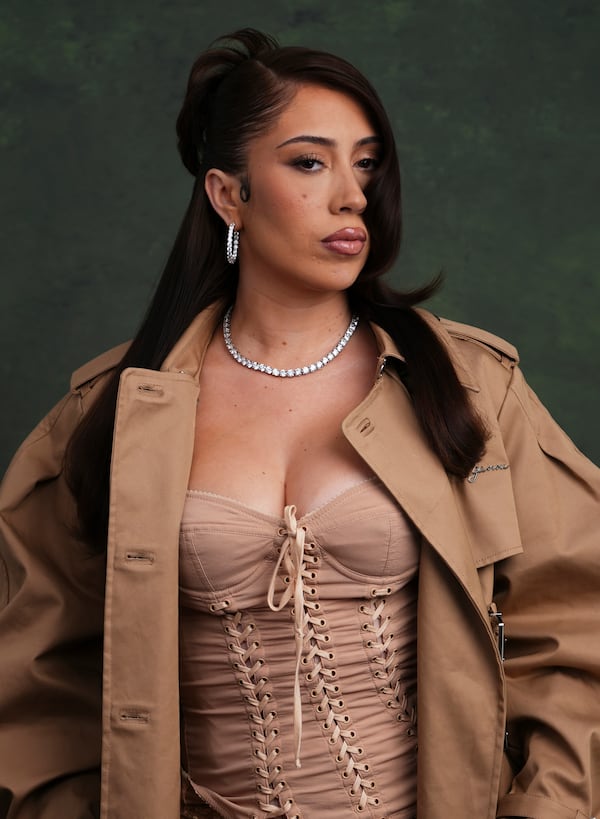 Kali Uchis poses for a portrait on Tuesday, April 22, 2025, in Los Angeles. (AP Photo/Chris Pizzello)