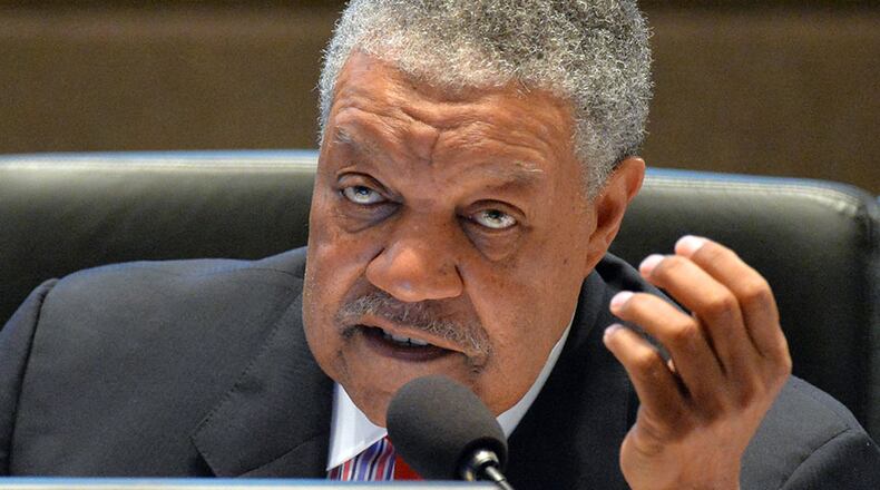 Fulton Commissioner Robb Pitts opposes a 17.4 percent tax increase for constituents.