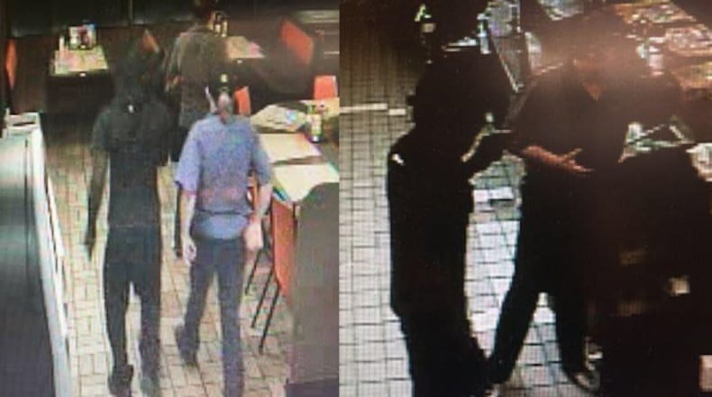 Authorities are searching for an armed man who is accused of using a handgun to rob a Troup County Waffle House.