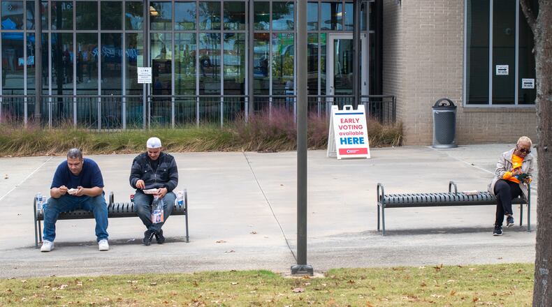 More than 7 in 10 Americans expressed anxiety about the future of the country and the potential for violence post-election, in a recent survey by the American Psychological Association. To cope with post-election stress, experts say we have to learn to embrace uncertainty.  (Jenni Girtman for The Atlanta Journal-Constitution)