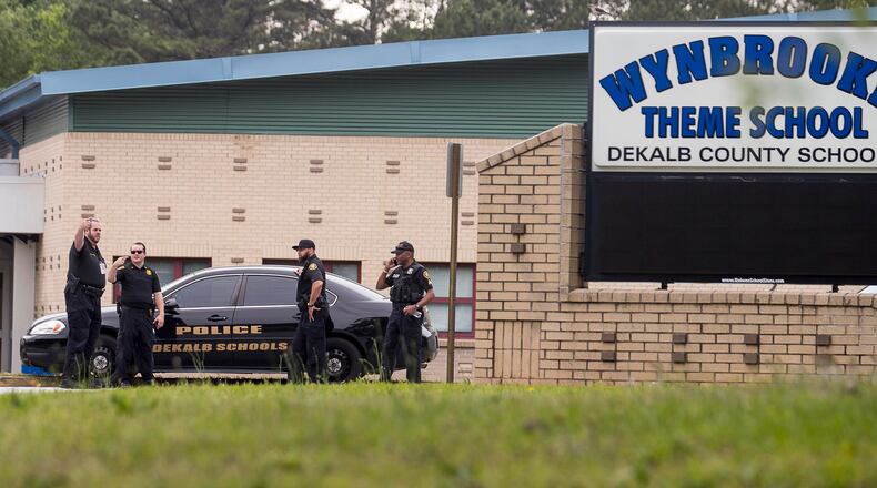 DeKalb County Schools police investigated a pellet gun shooting at Wynbrooke Elementary School last week.