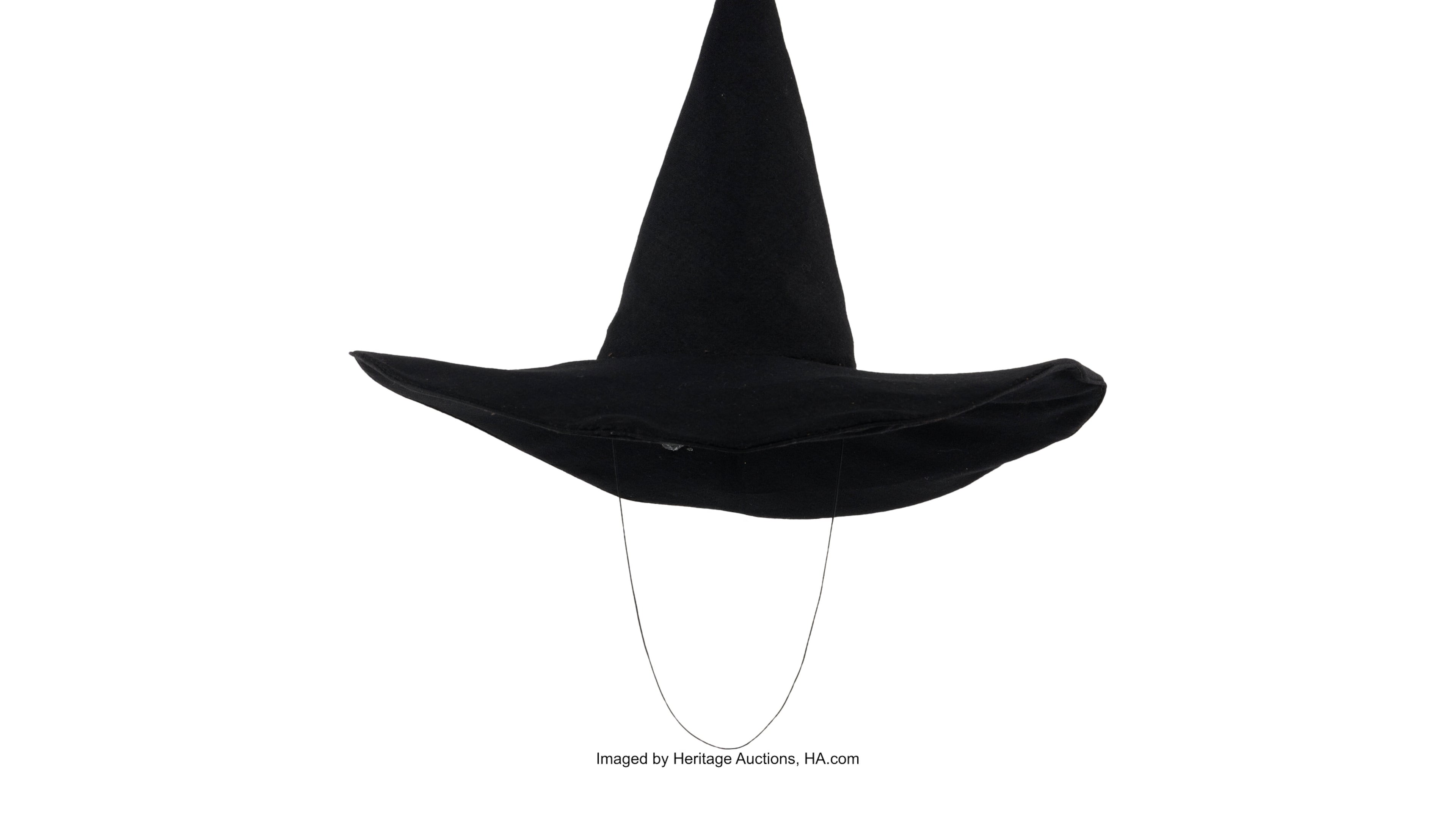 This image released by Heritage Auctions shows the hat worn by Margaret Hamilton in "The Wizard of Oz." (Heritage Auctions via AP)Margaret Hamilton