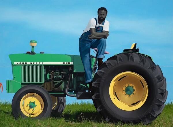 "A God Blessed Land (Empire of Dirt)," 2022, oil on linen. (© Amy Sherald. Photo by Joseph Hyde.)