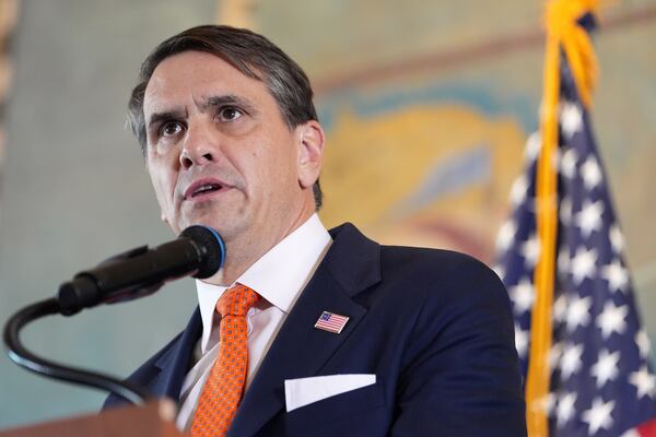 Acting U.S. Attorney General Todd Blanche answers questions during an event in Miami last month. (Rebecca Blackwell/AP)