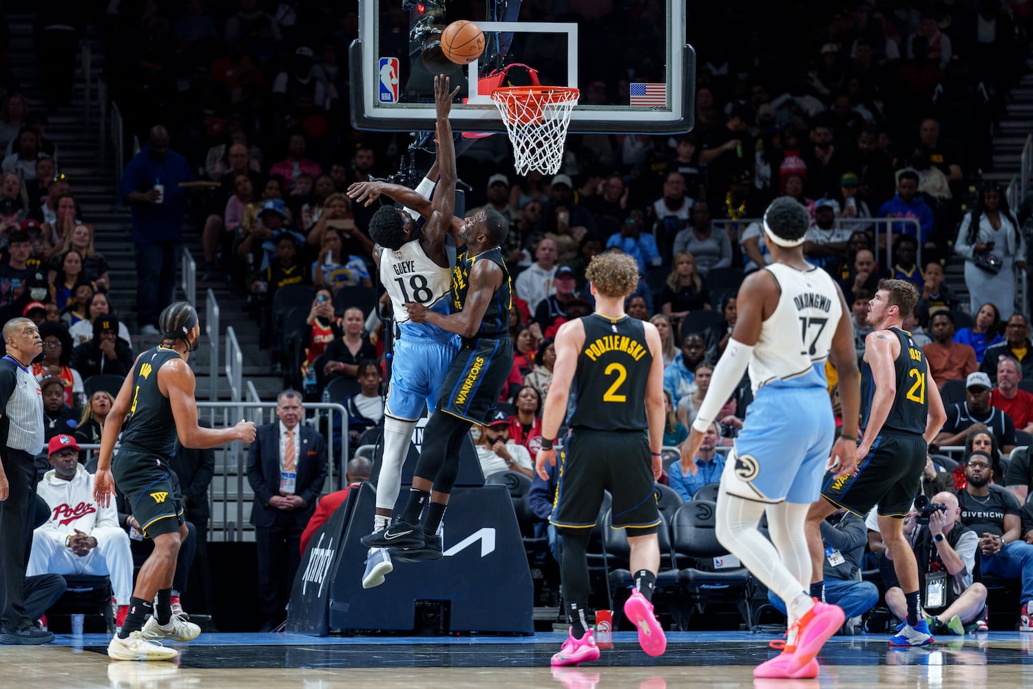 Warriors Hawks basketball