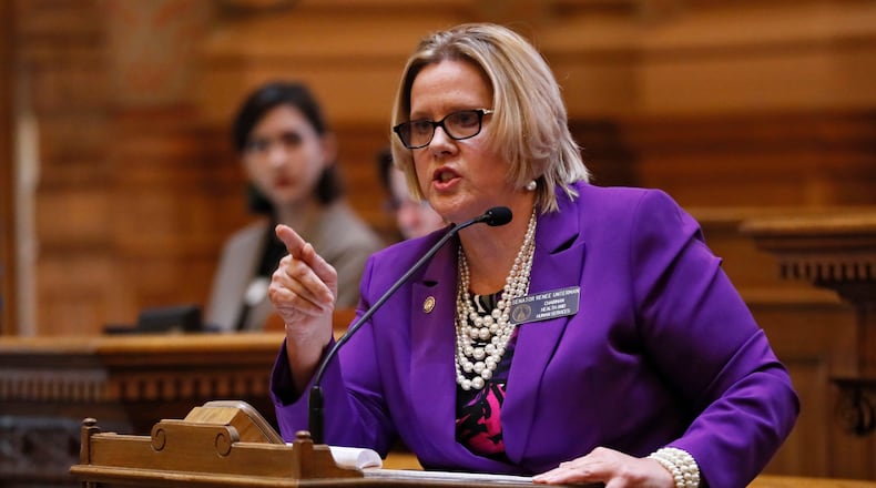 State Sen. Renee Unterman, R – Buford. Bob Andres, bandres@ajc.com