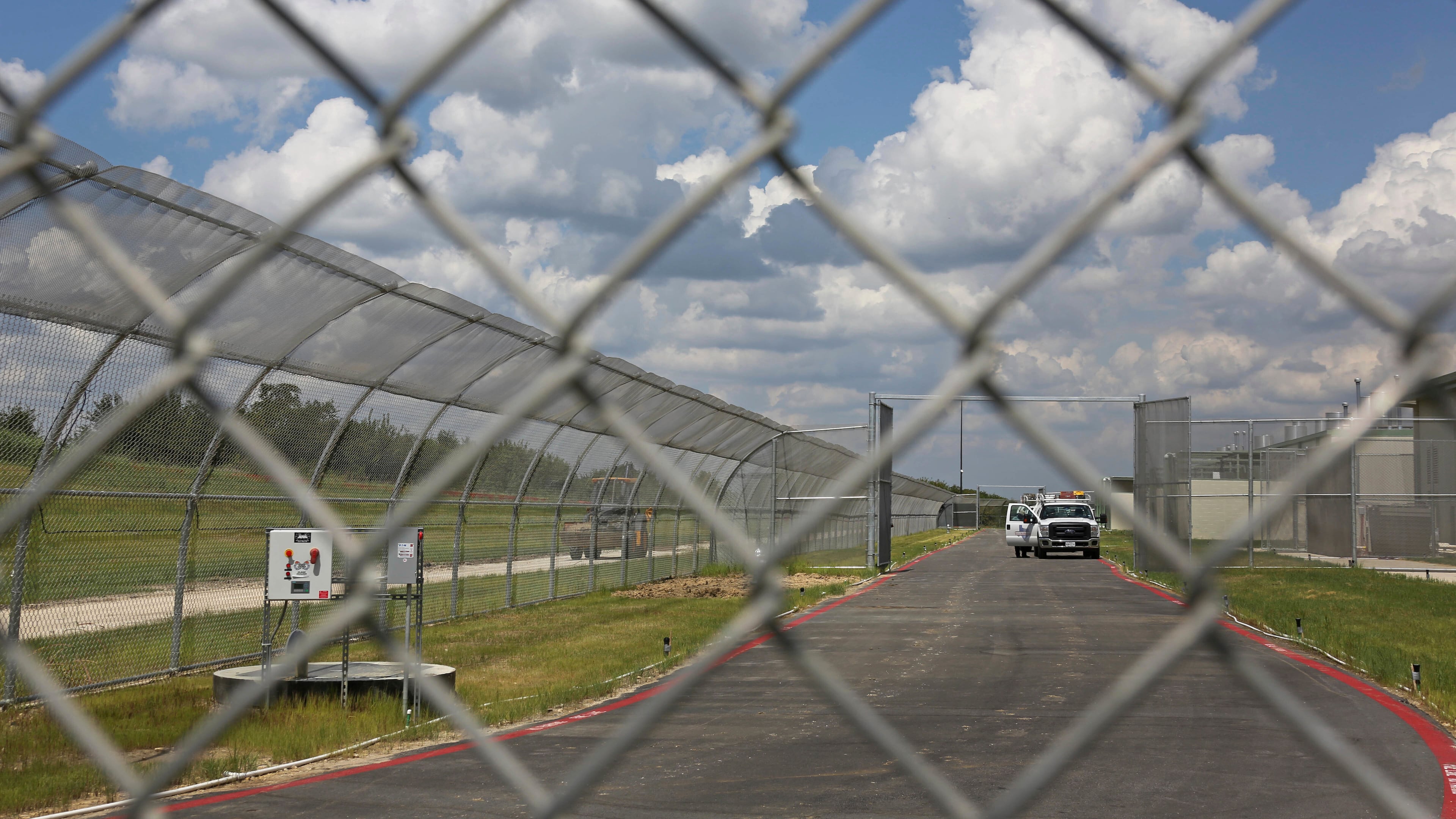 FILE - The Prairieland Detention Center is seen, Sept. 15, 2016, in Alvarado, Texas. (Louis DeLuca/The Dallas Morning News via AP, File)