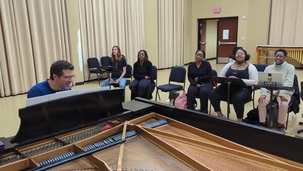 Tom Willner rehearses with the Voices of Victory choir. (Photo provided by Tom Willner)