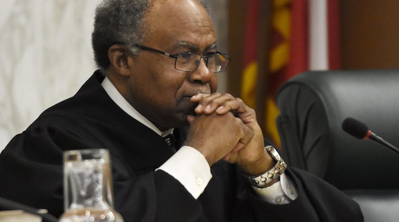 Supreme Court Justice Robert Benham. AJC file photo. (DAVID BARNES / DAVID.BARNES@AJC.COM)
