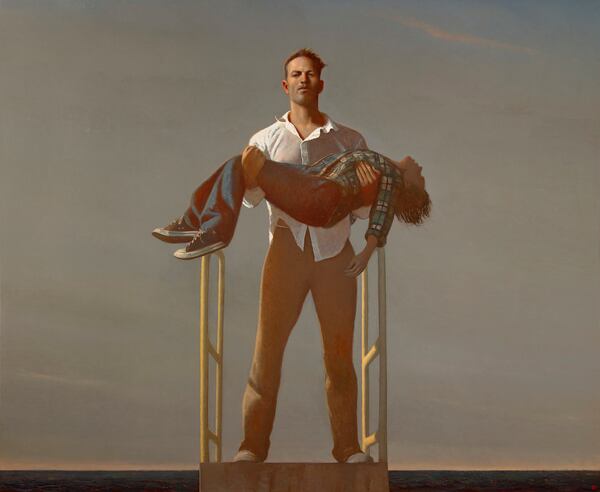 Bo Bartlett's painting "Draw Out The Child," (2019) in oil on linen.
Courtesy of Miles McEnery Gallery, New York City