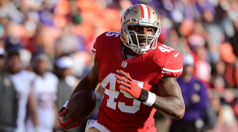 Brandon Jacobs played one season under Jim Harbaugh in San Francisco.