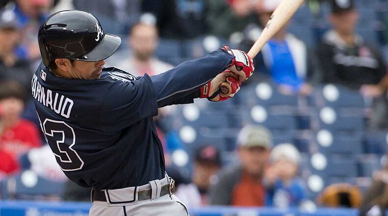 Chase d’Arnaud had three hits in Saturday's win over the Phillies.