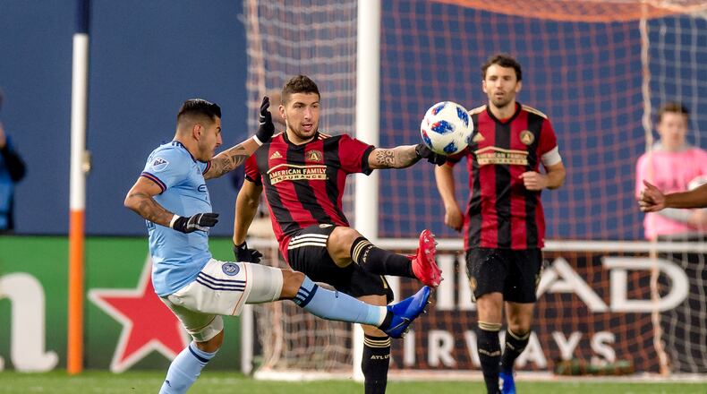 Atlanta United defeated NYCFC 1-0 on Sunday at Yankee Stadium in the first leg of an Eastern Conference semifinal. (Atlanta United)