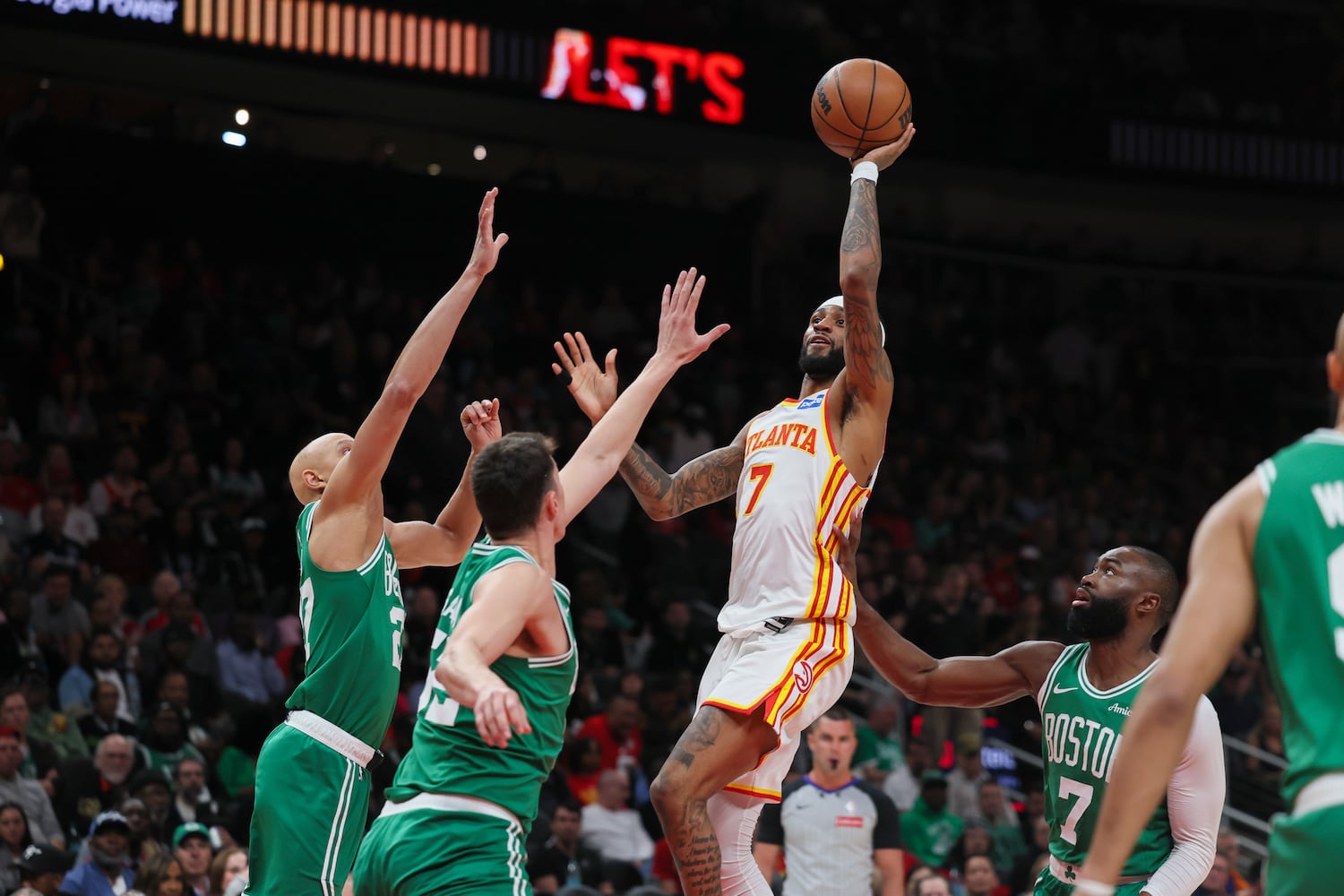 Atlanta Hawks host the Boston Celtics