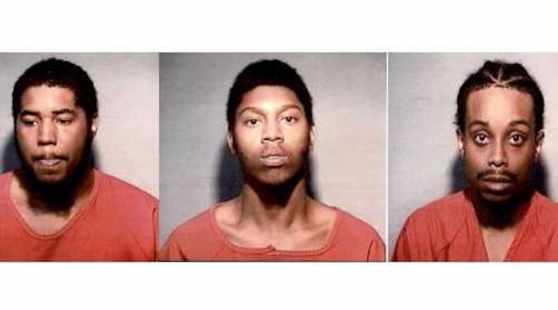 Devin Kingdom (from left), Malik Ortiz, Joseph Clarke (Credit: Sandy Springs Police Department)