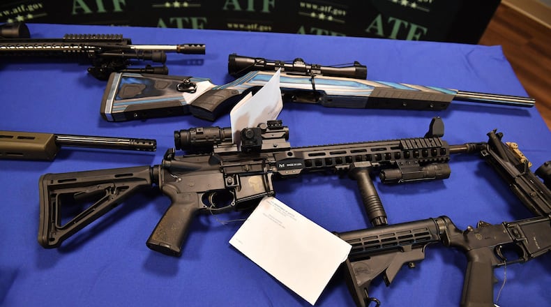 "Ghost guns” are weapons which can assembled at home, have no serial number and are difficult to trace. (Robyn Beck/AFP/Getty Images/TNS)