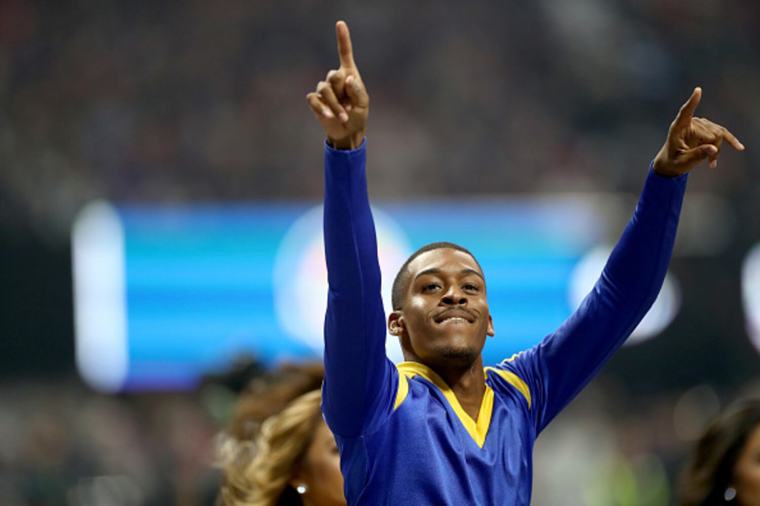 Photos: NFL’s first male cheerleaders perform at Super Bowl 53