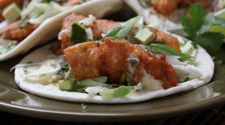 Fish Tacos with Cilantro Tartar Sauce (Patricia Beck/Detroit Free Press/TNS)