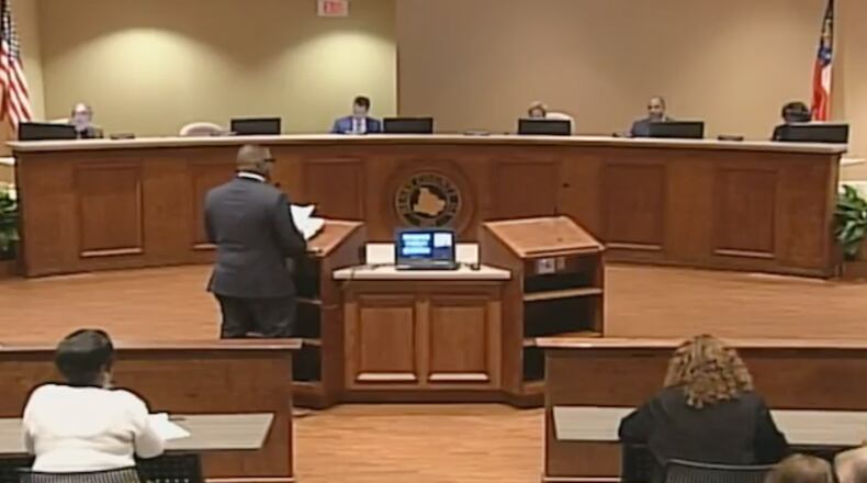 The March 21 meeting of the Henry County Board of Commissioners.