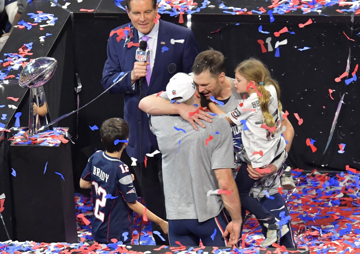 Photos: Patriots celebrate, Rams commiserate at Super Bowl