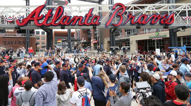 Opening day at SunTrust Park.