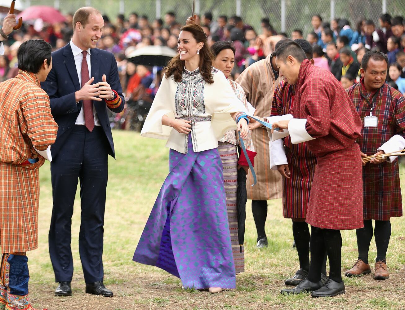 Kate Middleton's fashion in Bhutan