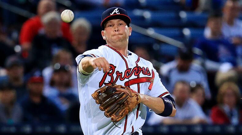 Infielder Reid Brignac played in 13 games for the Braves this season.