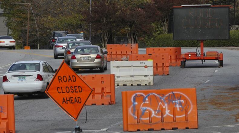 Roswell has adopted a strategy for road improvements funded by the special transportation sales tax approved by voters in November. JOHN SPINK / JSPINK@AJC.COM