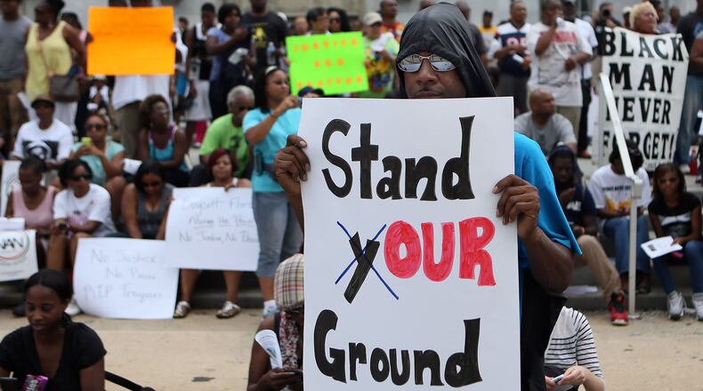 Roger Chang was one of hundreds who rallied in Atlanta in July to call attention to "stand your ground" laws following George Zimmerman's acquittal by a Florida jury in connection with the death of Trayvon Martin.