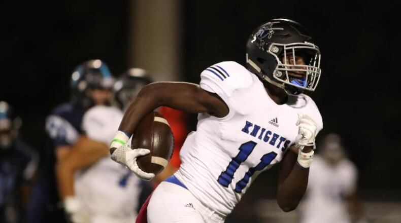 Julian Nixon, a freshman at Roswell's Centennial High School, has already recieved scholarship offers for football from Ohio State, Georgia, Florida and Auburn.