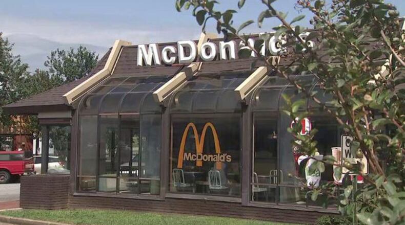 Police said the gunman climbed through the drive-thru window at a McDonald’s in Hapeville. (Credit: Channel 2 Action News)