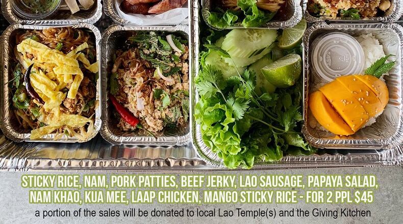 To celebrate the upcoming Laotian New Year, Snackboxe Bistro is offering a special platter every weekend in April. Priced at $45, and portioned to serve two people, the feast includes eight dishes, plus mango sticky rice for dessert. CONTRIBUTED BY SNACKBOXE BISTRO