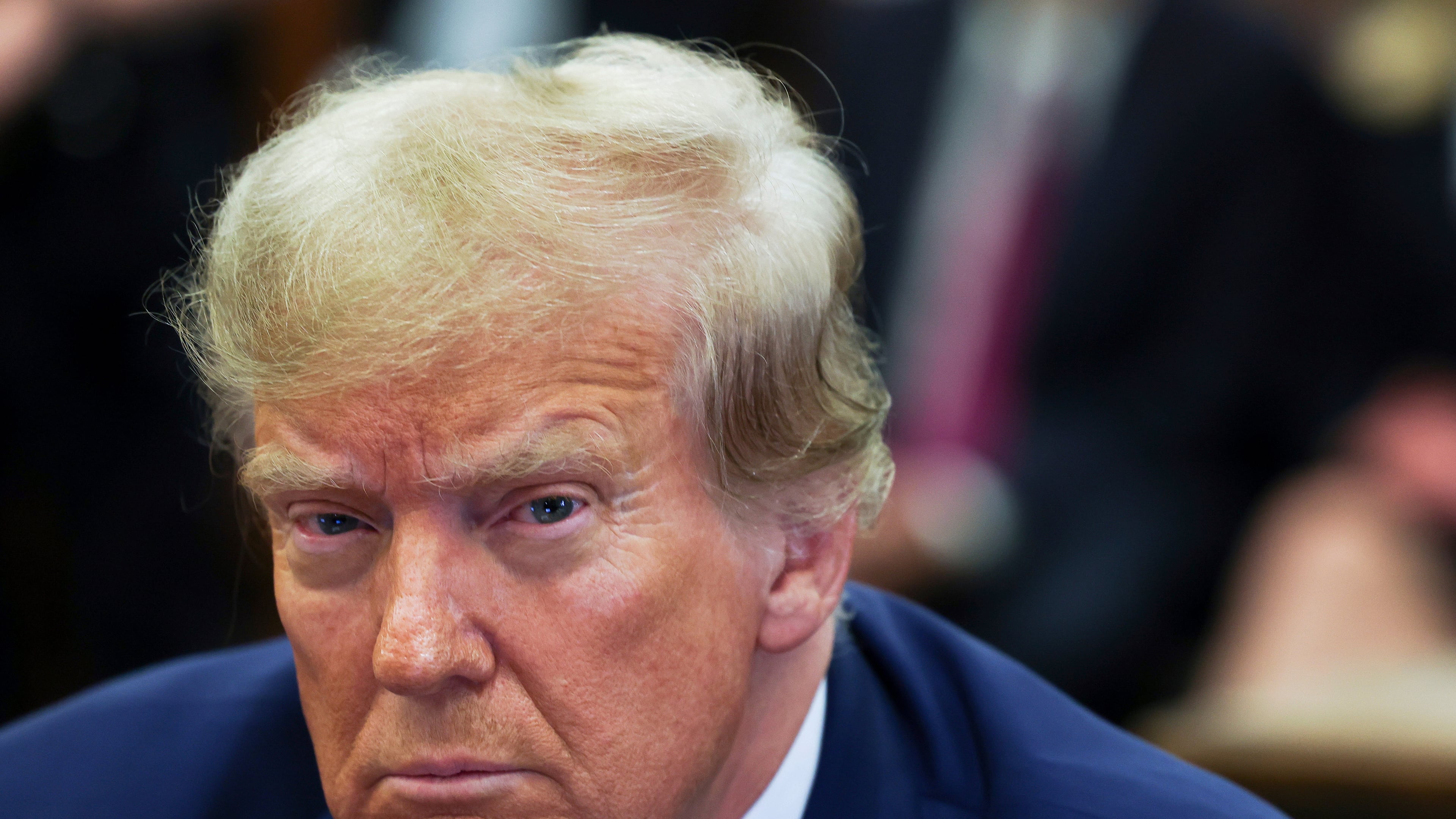 FILE - Former President Donald Trump attends the closing arguments in the Trump Organization civil fraud trial at New York State Supreme Court in the Manhattan borough of New York, Jan. 11, 2024. (Shannon Stapleton/Pool Photo via AP, File)