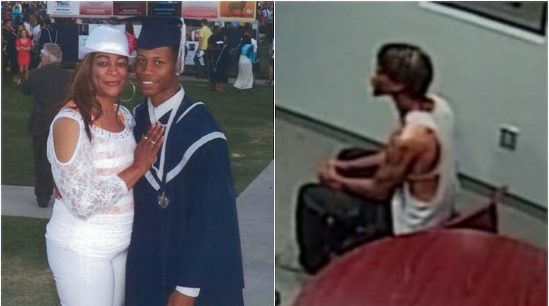 These are pictures of Donte Alston robbing a Smyrna bank at gunpoint and graduating high school.