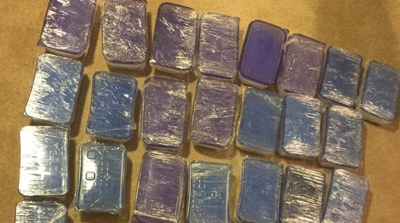 The Alpharetta Police Department seized 95 pounds of crystal methamphetamine during a recent drug sting. Authorities said the drugs had a street value of $4 million.