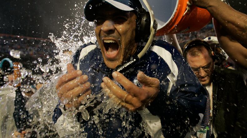 NBC football analyst and former NFL head coach Tony Dungy knows a thing or two about how teams can turn things around for the better. His Colts defeated the Chicago Bears 29-17 in Super Bowl XLI Feb. 4, 2007.