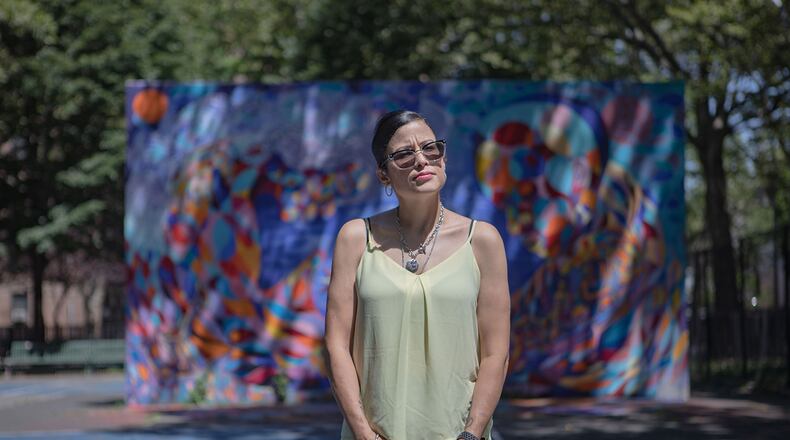 When Nancy Perez, who lives in the Brooklyn neighborhood of Bedford-Stuyvesant, contracted COVID-19 in March, she stayed in her room for a month, isolating herself from her 17- and 20-year-old sons and her 4-year-old grandson. The mutual aid group Bed-Stuy Strong regularly sent volunteers to her home with cooked meals for her sons and grandson. (Shelby Knowles for KHN)