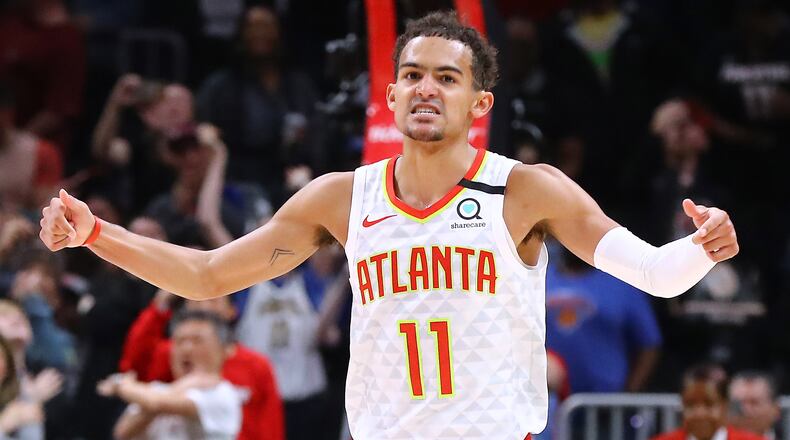 Atlanta Hawks Trae Young has donated a signed jersey to "Athletes for Relief" to raise funds for the coronavirus relief.