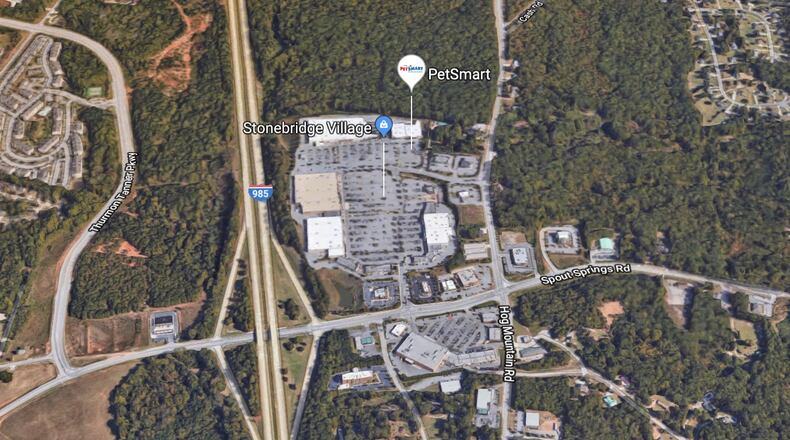 Nighttime lane closures on I-985 southbound near Flowery Branch will slow drivers. (Google Maps)