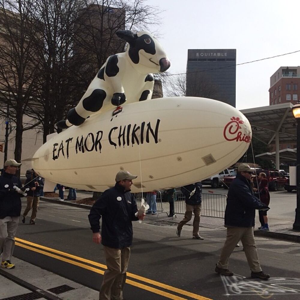 Instagram photos from the Chick-fil-A Bowl Parade
