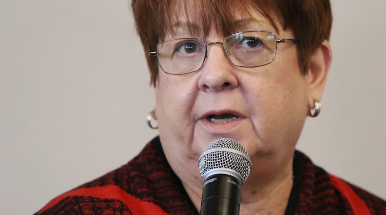 3/11/19 - Atlanta - Charlotte Nash, chair, Gwinnett County Commission, answers questions related to the MARTA referendum, which would extend MARTA to Gwinnett County if it passes, at the Commerce Club in Atlanta, Georgia on Monday, March 11, 2019. The future of transportation for other counties was also discussed as the decision in Gwinnett is likely to impact how places like Fulton County carry out the potential for MARTA there. Early voting has been underway for the referendum with official voting day being March 19. EMILY HANEY / emily.haney@ajc.com