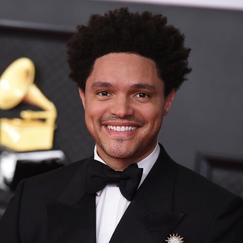 FILE - Trevor Noah appears at the 63rd annual Grammy Awards in Los Angeles on March 14, 2021. (Photo by Jordan Strauss/Invision/AP, File)